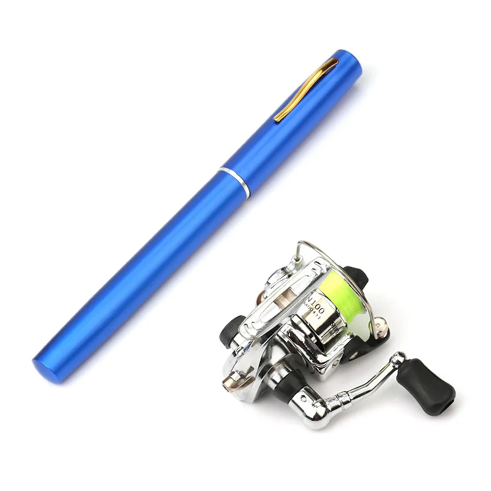 Pen Fishing Rod Reel Combo Set