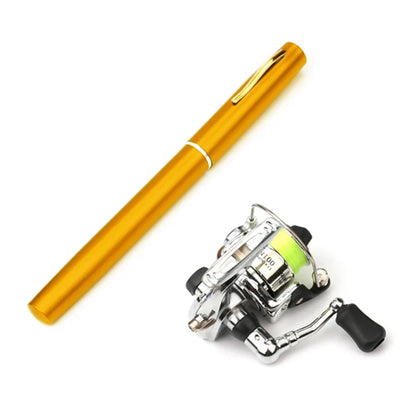 Pen Fishing Rod Reel Combo Set