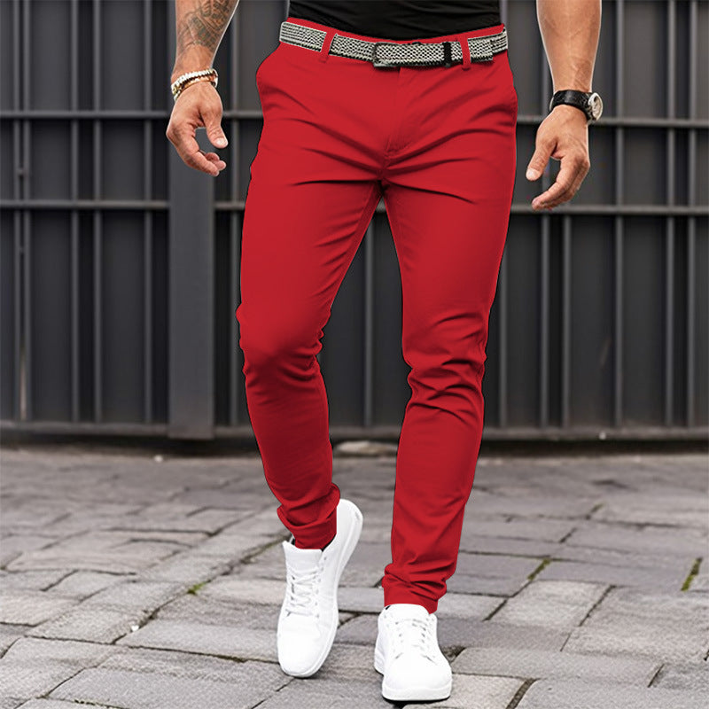 Loose Solid Color Trousers