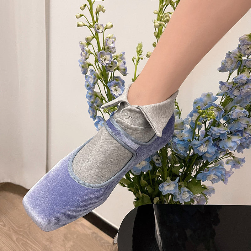 Shirt Collar Button Socks