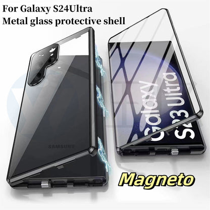 🔥Hot Sale 🔥 High Definition Magnetic Tempered Glass Double-sided Phone Case For Samsung