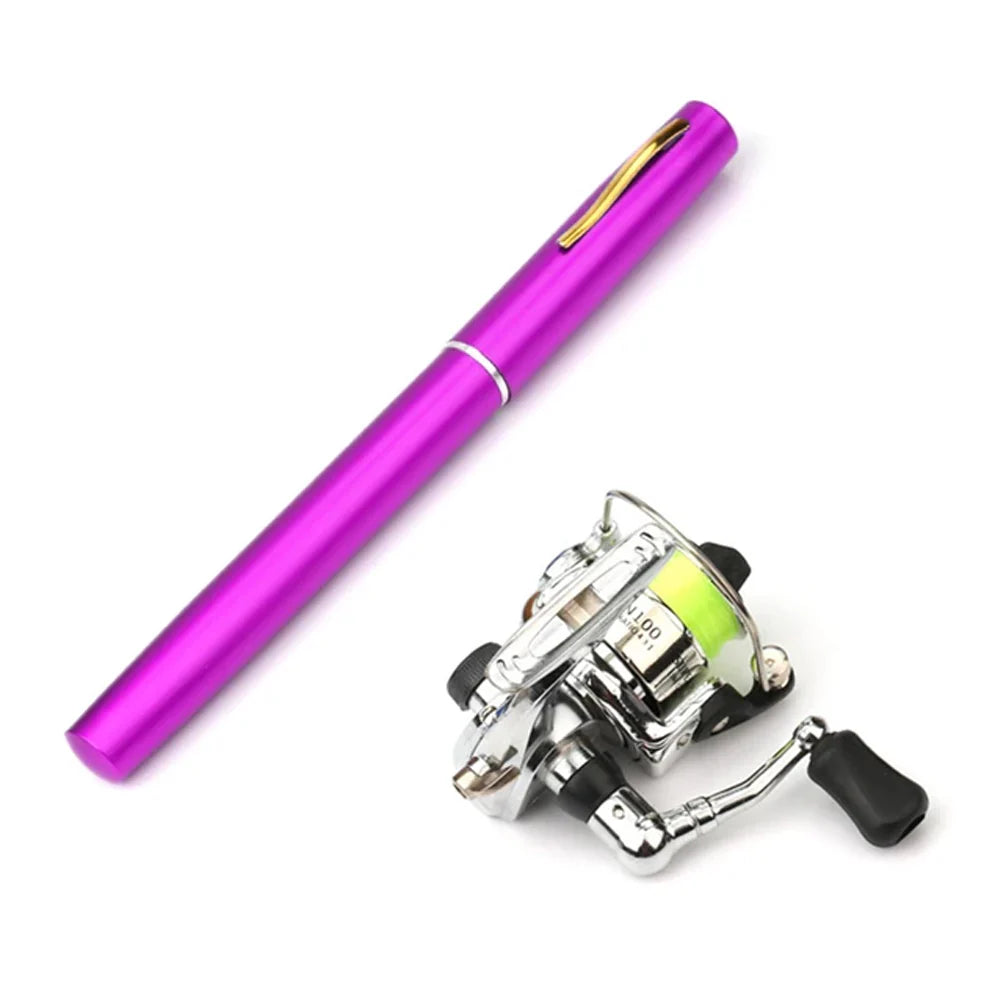 Pen Fishing Rod Reel Combo Set