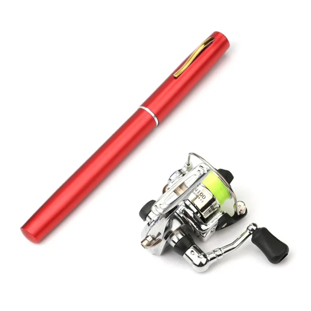 Pen Fishing Rod Reel Combo Set