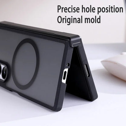 Suitable for Samsung Galaxy Z Fold 4/5/6 Folding Magnetic Three-piece TPU Soft Case