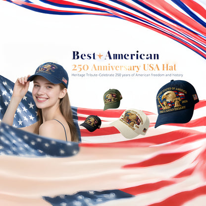 United States 250th Anniversary Eagle Patriotic Baseball Cap