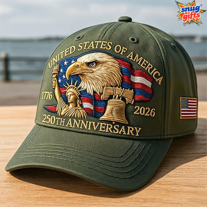 United States 250th Anniversary Eagle Patriotic Baseball Cap