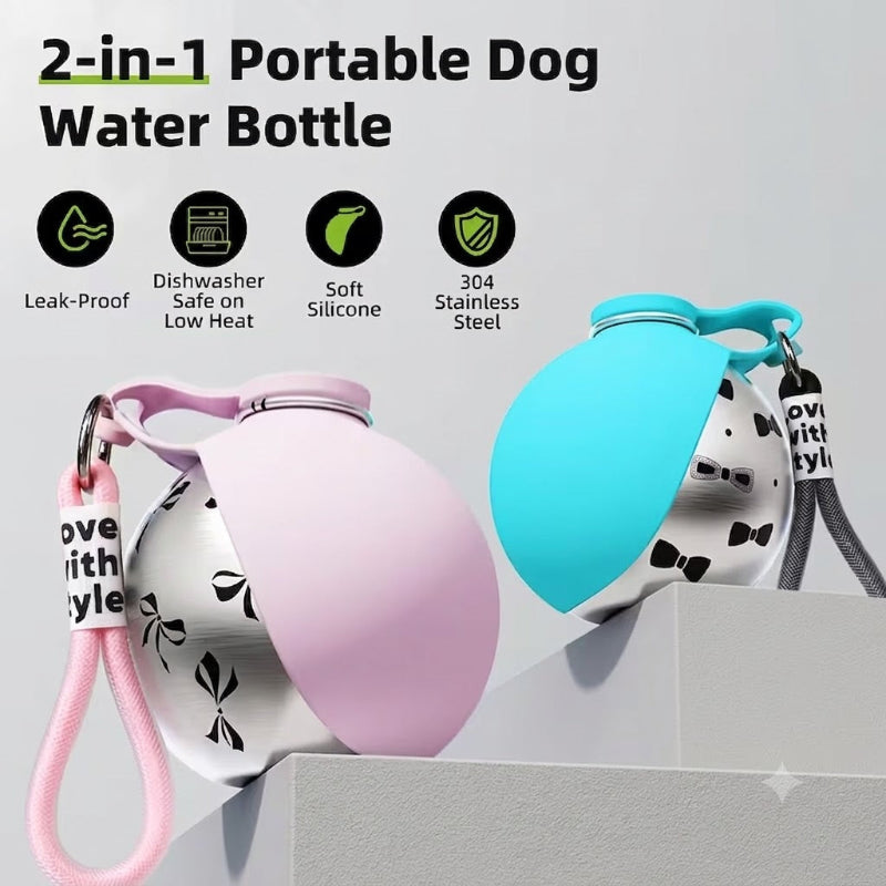 Snugva™ 2-in-1 Portable Dog Water Bottle