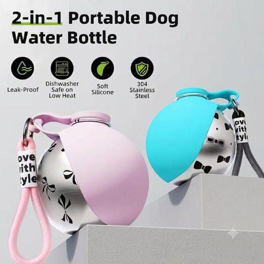 Snugva™ 2-in-1 Portable Dog Water Bottle