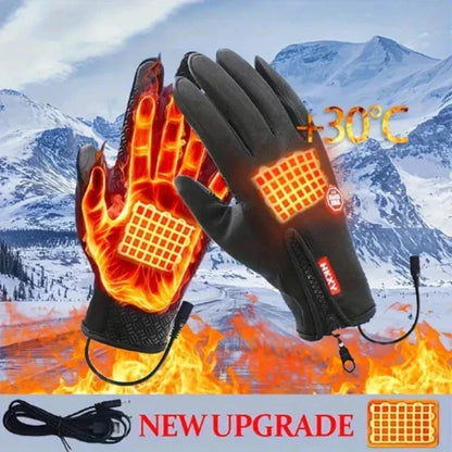 Snugva™ Outdoor Heated Gloves Windproof and Waterproof with Plus Velvet