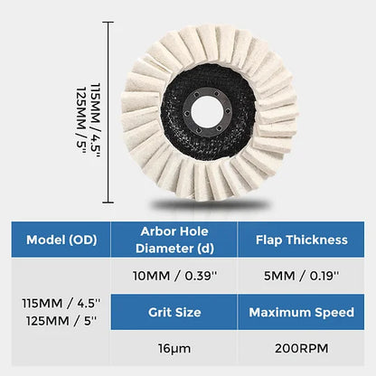 Wool Felt Flap Polishing Disc