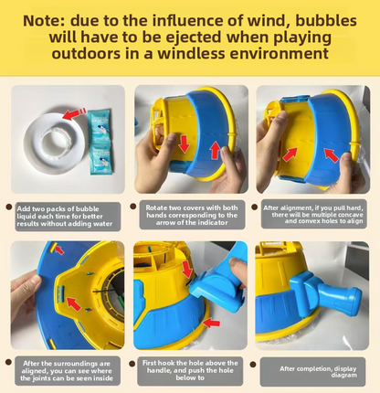 New Bubble Air Cannon Toy
