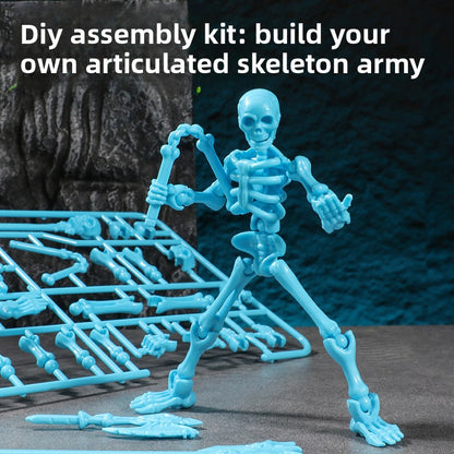 Skeleton puppet joint movable three-dimensional skeleton model ornaments puzzle assembly building block man trick toy