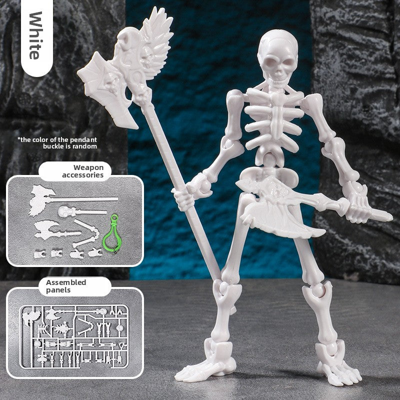 Skeleton puppet joint movable three-dimensional skeleton model ornaments puzzle assembly building block man trick toy