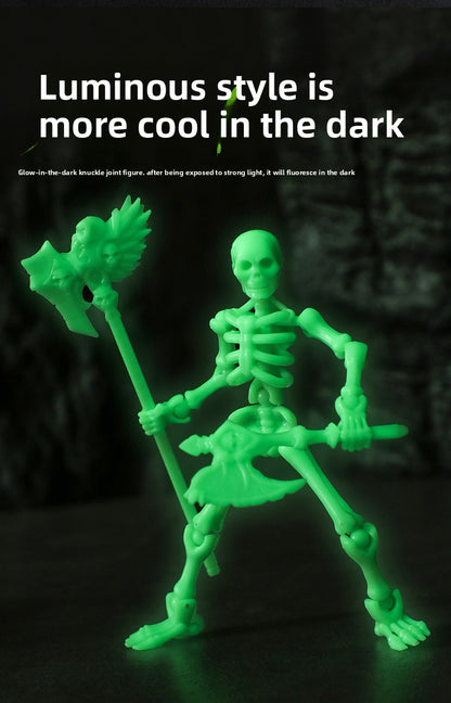 Skeleton puppet joint movable three-dimensional skeleton model ornaments puzzle assembly building block man trick toy