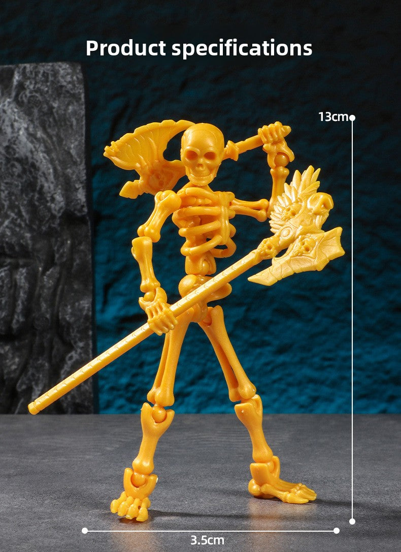 Skeleton puppet joint movable three-dimensional skeleton model ornaments puzzle assembly building block man trick toy